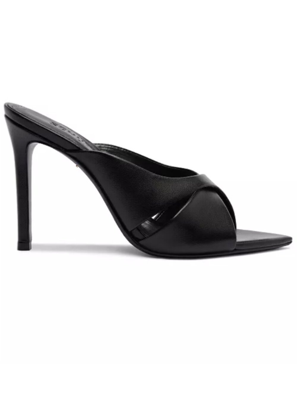 Schutz Women's Maxine Stiletto Mule Sandals Heels Size 6.5 Black - Picture 2 of 8